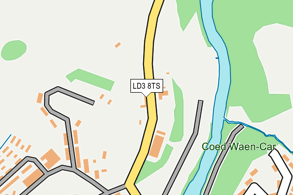 LD3 8TS map - OS OpenMap – Local (Ordnance Survey)