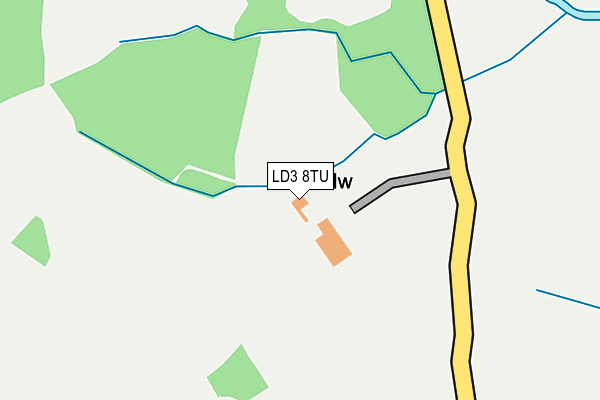 LD3 8TU map - OS OpenMap – Local (Ordnance Survey)