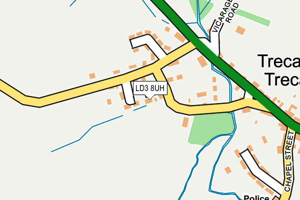 LD3 8UH map - OS OpenMap – Local (Ordnance Survey)