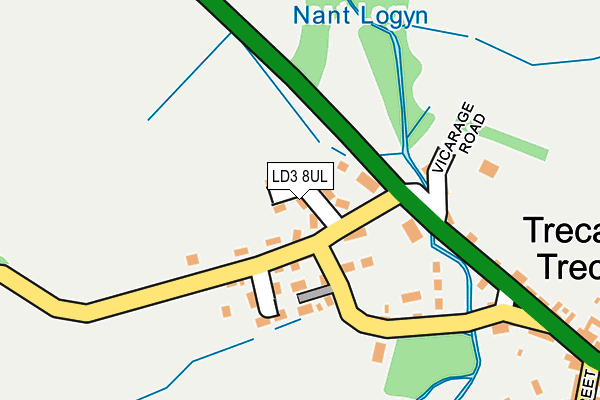 LD3 8UL map - OS OpenMap – Local (Ordnance Survey)