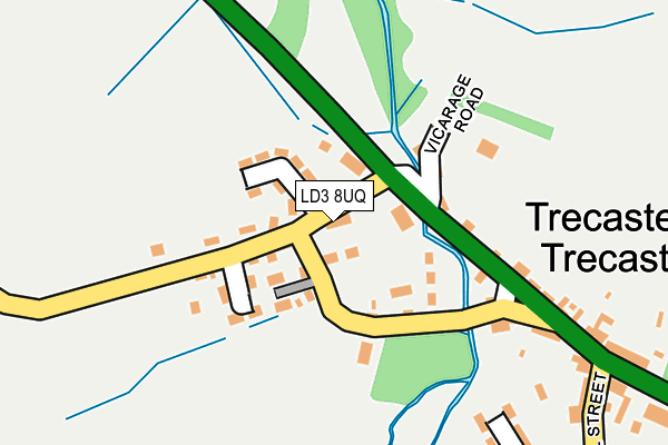 LD3 8UQ map - OS OpenMap – Local (Ordnance Survey)