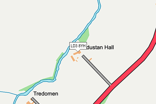 LD3 8YH map - OS OpenMap – Local (Ordnance Survey)