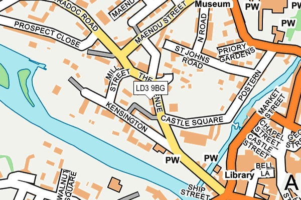 LD3 9BG map - OS OpenMap – Local (Ordnance Survey)
