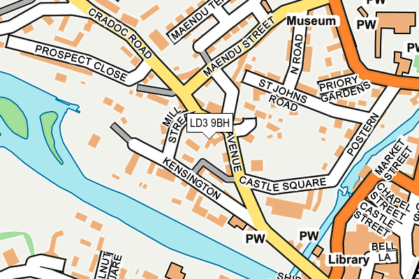 LD3 9BH map - OS OpenMap – Local (Ordnance Survey)
