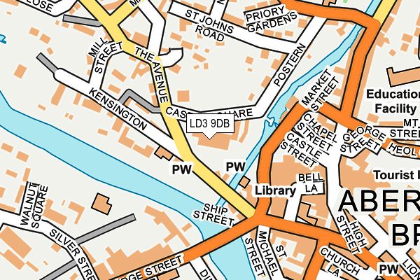 LD3 9DB map - OS OpenMap – Local (Ordnance Survey)