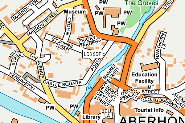 LD3 9DF map - OS OpenMap – Local (Ordnance Survey)