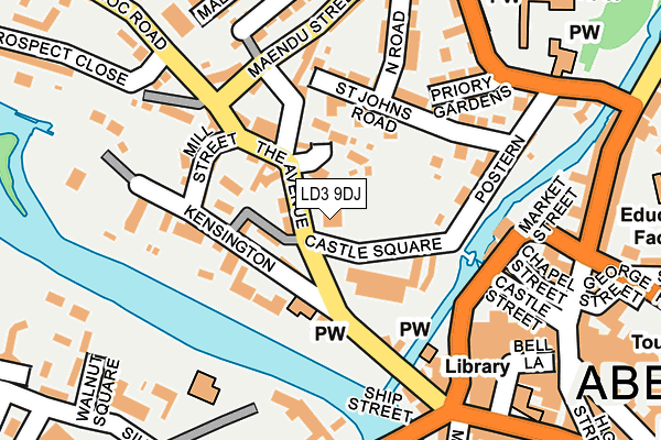 LD3 9DJ map - OS OpenMap – Local (Ordnance Survey)