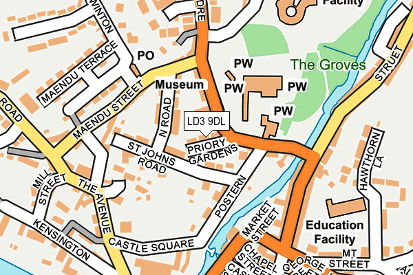 LD3 9DL map - OS OpenMap – Local (Ordnance Survey)