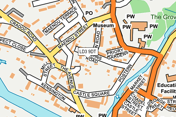 LD3 9DT map - OS OpenMap – Local (Ordnance Survey)