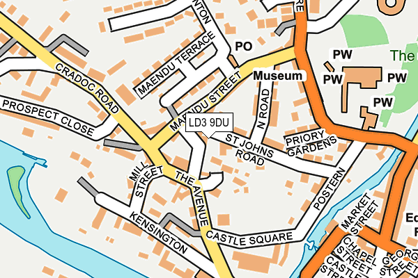 LD3 9DU map - OS OpenMap – Local (Ordnance Survey)