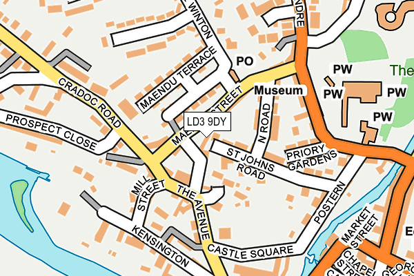 LD3 9DY map - OS OpenMap – Local (Ordnance Survey)