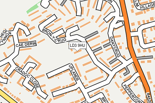 LD3 9HU map - OS OpenMap – Local (Ordnance Survey)