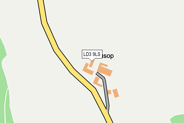 LD3 9LS map - OS OpenMap – Local (Ordnance Survey)