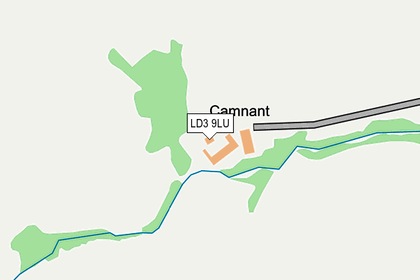 LD3 9LU map - OS OpenMap – Local (Ordnance Survey)