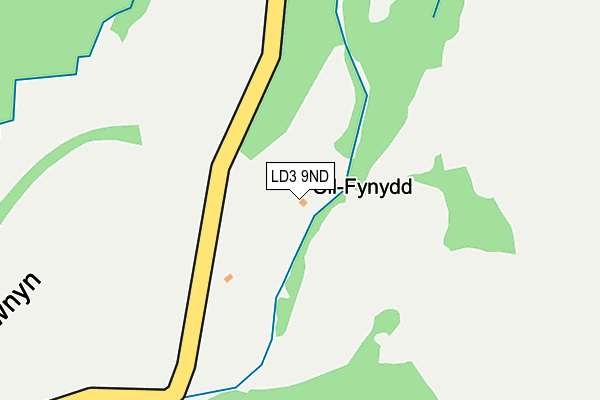 LD3 9ND map - OS OpenMap – Local (Ordnance Survey)