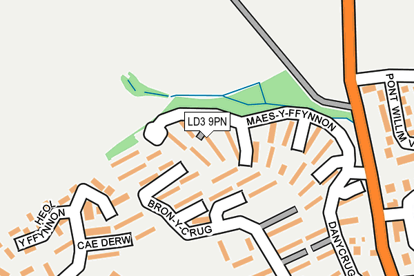 LD3 9PN map - OS OpenMap – Local (Ordnance Survey)