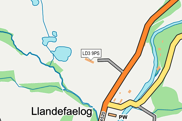 LD3 9PS map - OS OpenMap – Local (Ordnance Survey)