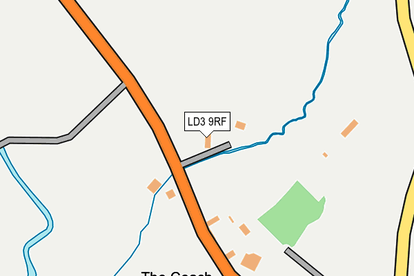 LD3 9RF map - OS OpenMap – Local (Ordnance Survey)