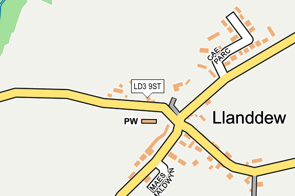 LD3 9ST map - OS OpenMap – Local (Ordnance Survey)