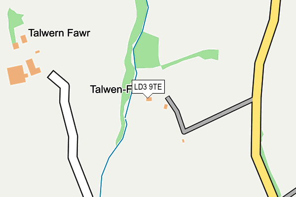 LD3 9TE map - OS OpenMap – Local (Ordnance Survey)