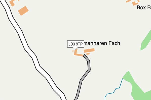 LD3 9TP map - OS OpenMap – Local (Ordnance Survey)