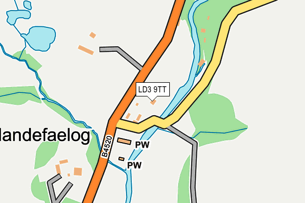 LD3 9TT map - OS OpenMap – Local (Ordnance Survey)