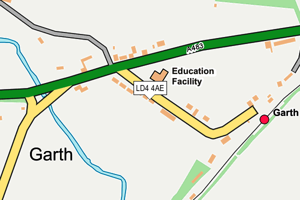 LD4 4AE map - OS OpenMap – Local (Ordnance Survey)