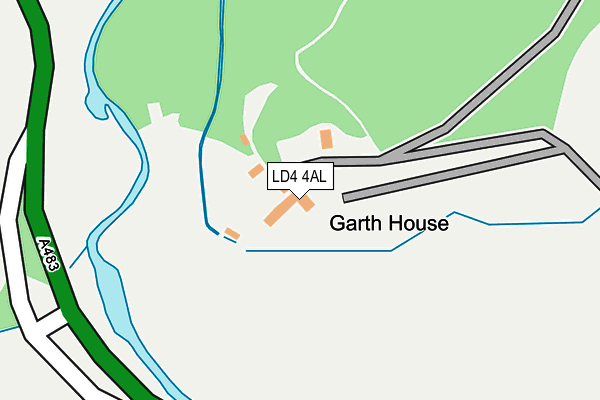 LD4 4AL map - OS OpenMap – Local (Ordnance Survey)