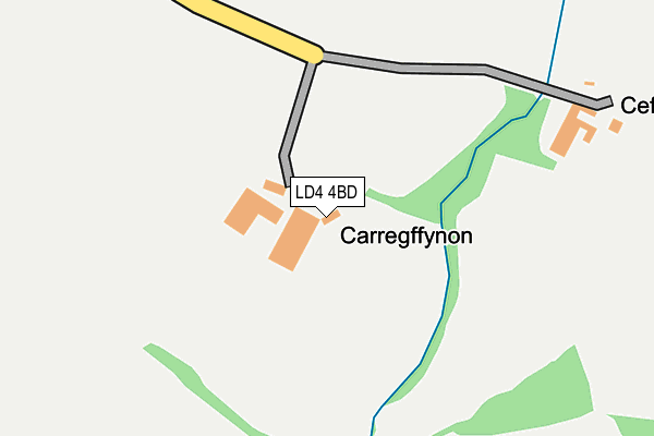 LD4 4BD map - OS OpenMap – Local (Ordnance Survey)