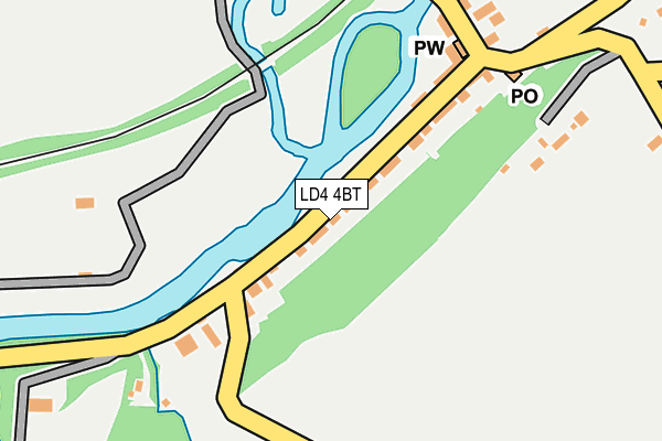 LD4 4BT map - OS OpenMap – Local (Ordnance Survey)