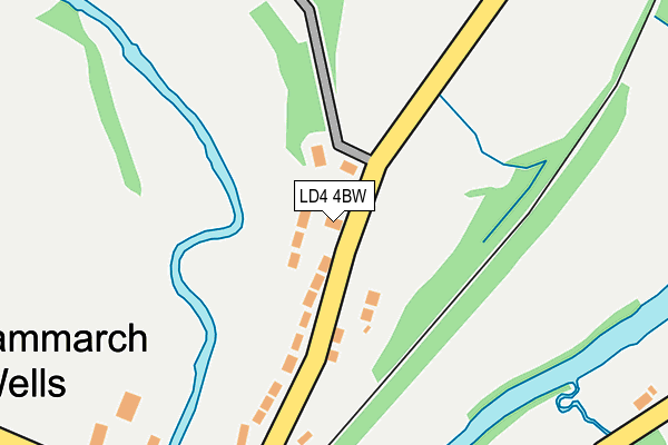 LD4 4BW map - OS OpenMap – Local (Ordnance Survey)