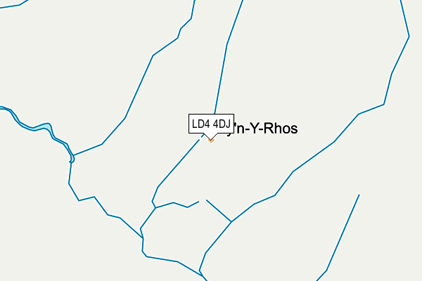 LD4 4DJ map - OS OpenMap – Local (Ordnance Survey)