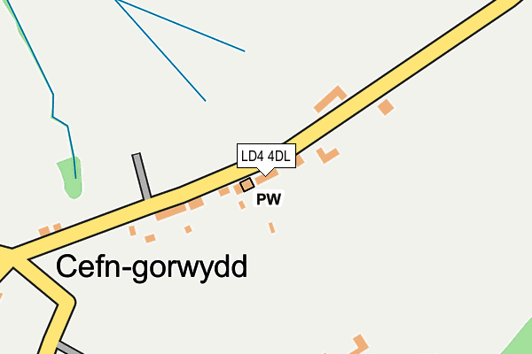 LD4 4DL map - OS OpenMap – Local (Ordnance Survey)