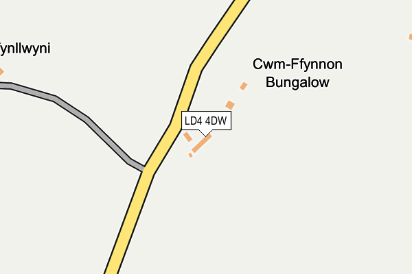 LD4 4DW map - OS OpenMap – Local (Ordnance Survey)