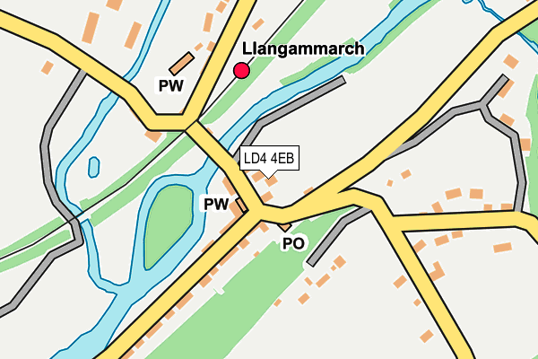 LD4 4EB map - OS OpenMap – Local (Ordnance Survey)