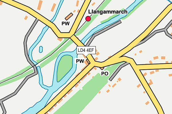 LD4 4EF map - OS OpenMap – Local (Ordnance Survey)