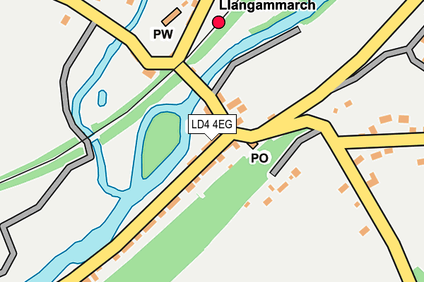 LD4 4EG map - OS OpenMap – Local (Ordnance Survey)