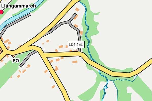 LD4 4EL map - OS OpenMap – Local (Ordnance Survey)