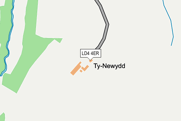 LD4 4ER map - OS OpenMap – Local (Ordnance Survey)