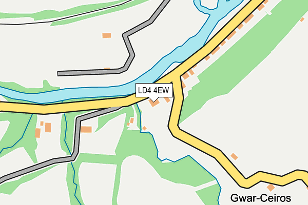 LD4 4EW map - OS OpenMap – Local (Ordnance Survey)
