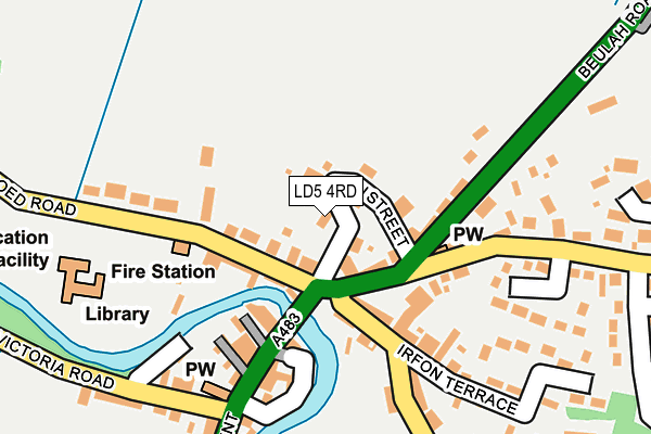 LD5 4RD map - OS OpenMap – Local (Ordnance Survey)