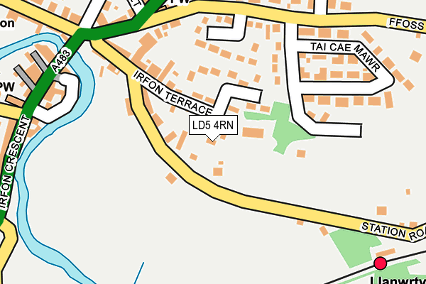 LD5 4RN map - OS OpenMap – Local (Ordnance Survey)