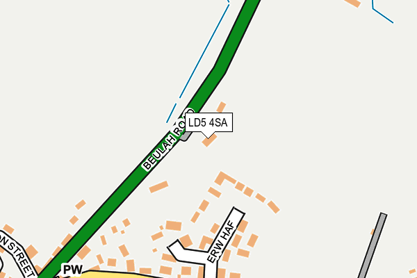 LD5 4SA map - OS OpenMap – Local (Ordnance Survey)