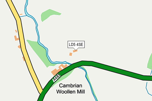 LD5 4SE map - OS OpenMap – Local (Ordnance Survey)