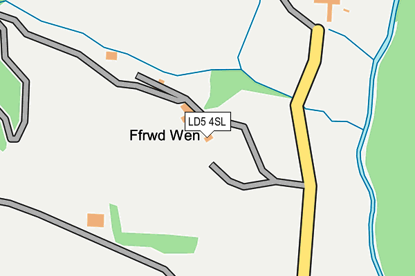 LD5 4SL map - OS OpenMap – Local (Ordnance Survey)