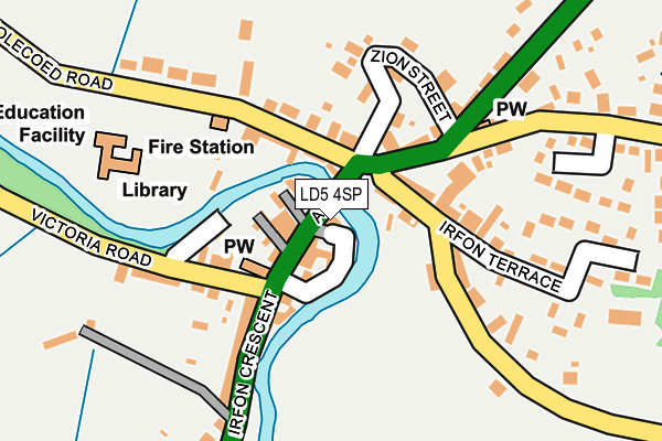 LD5 4SP map - OS OpenMap – Local (Ordnance Survey)