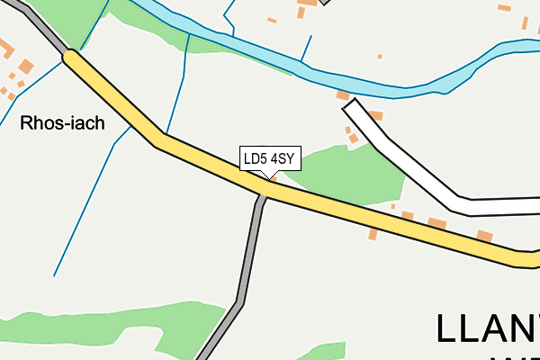 LD5 4SY map - OS OpenMap – Local (Ordnance Survey)