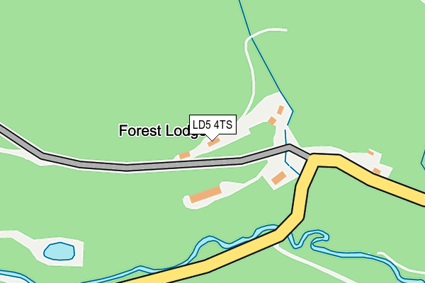 LD5 4TS map - OS OpenMap – Local (Ordnance Survey)
