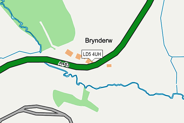 LD5 4UH map - OS OpenMap – Local (Ordnance Survey)