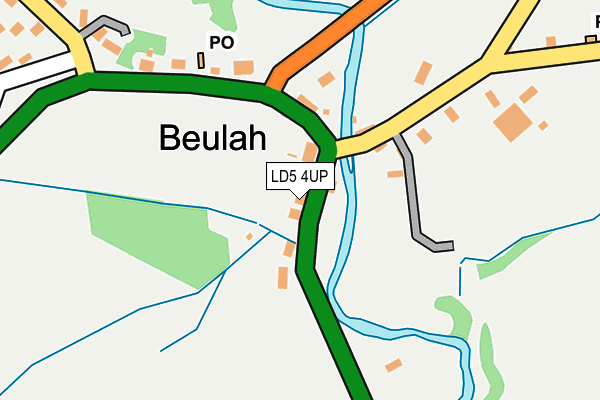 LD5 4UP map - OS OpenMap – Local (Ordnance Survey)